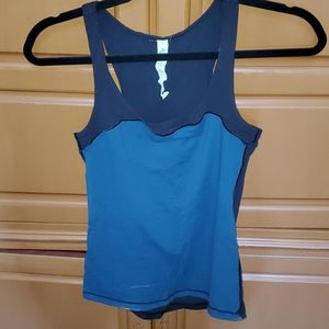 Lululemon Dark teal and black workout top